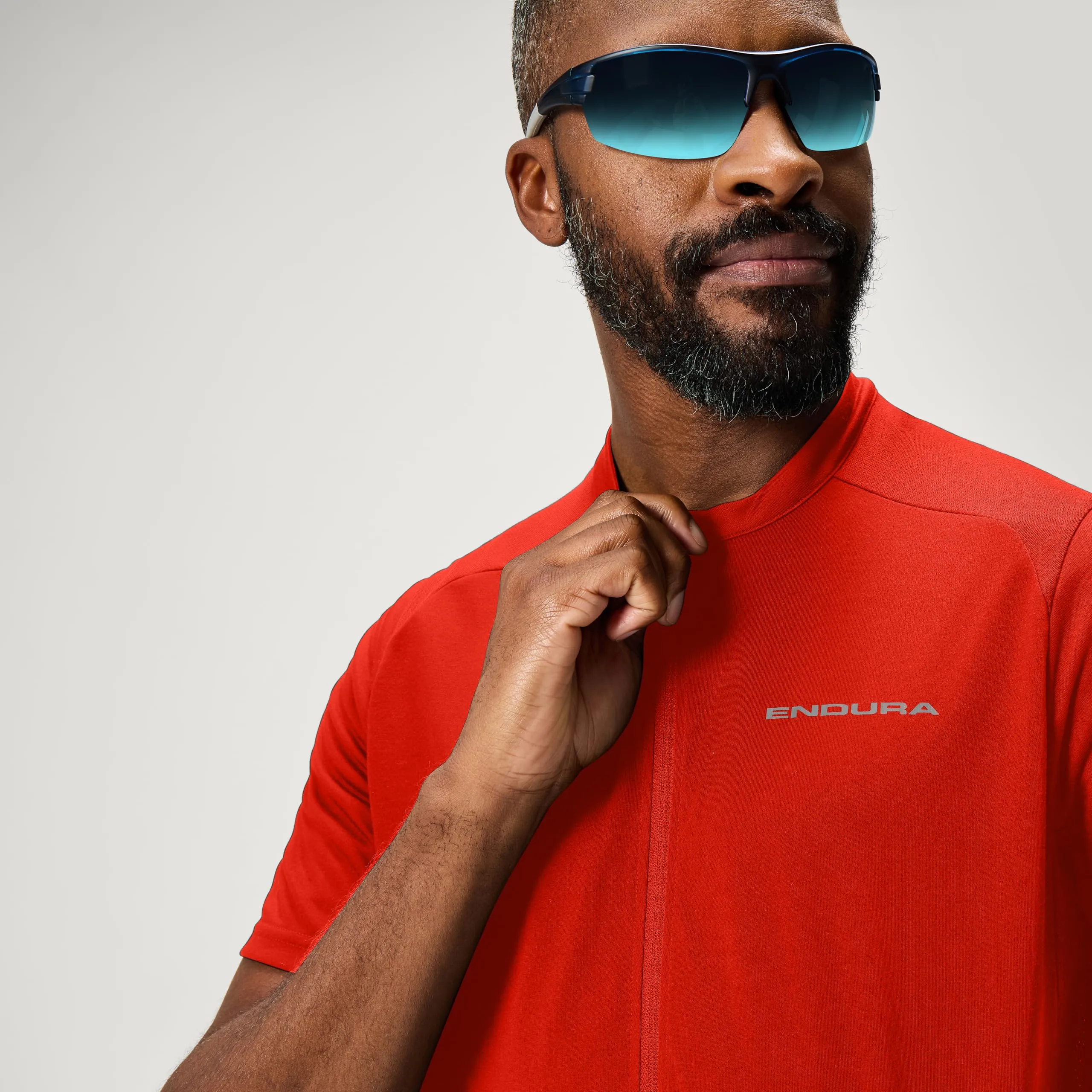 ENDURA Men's Loop Zipped Short Sleeve Jersey, Flame Red, S - immagine 8