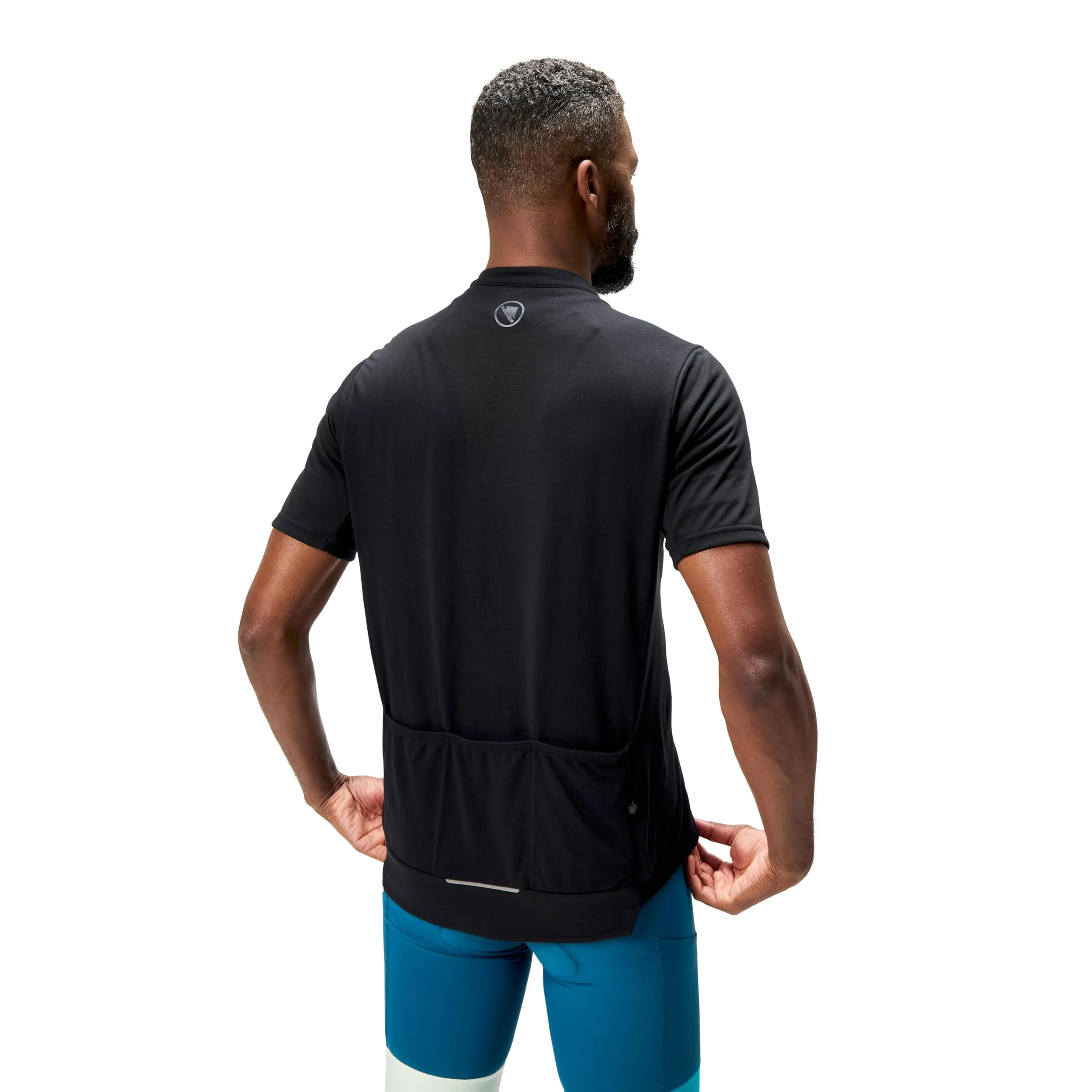 ENDURA Men's Loop Zipped Short Sleeve Jersey, Black, M - immagine 5