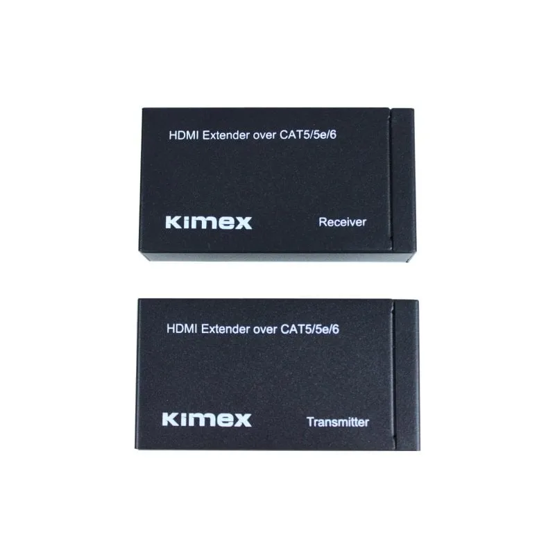Kimex HDMI Extender 60m Full HD HDMI 2.0 Trasmissione su Cat5e/6 IR bidirezionale PoE - immagine 1