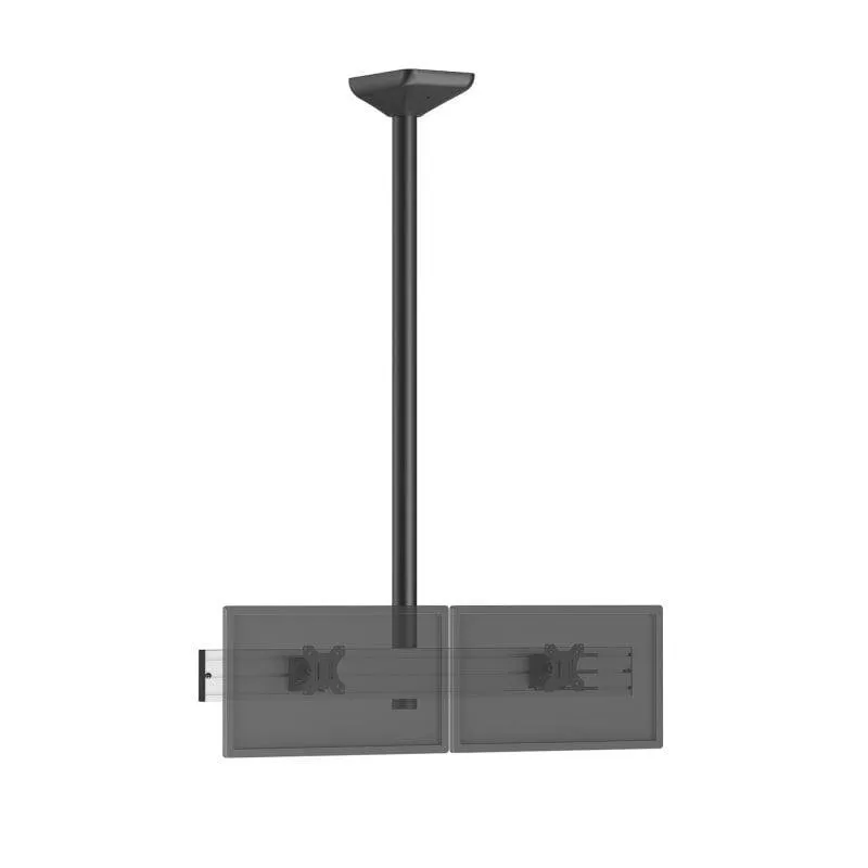 Kimex 031-4232K2 Supporto Soffitto per 2 Schermi 17 a 32" VESA 75x75 a 100x100 Max 13Kg - immagine 1