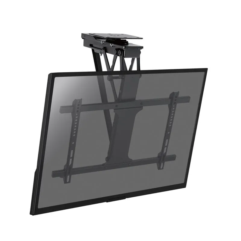 Kimex 018-7065W Supporto da soffitto motorizzato pieghevole 32-75″ RF WiFi 35 kg Nero - immagine 1