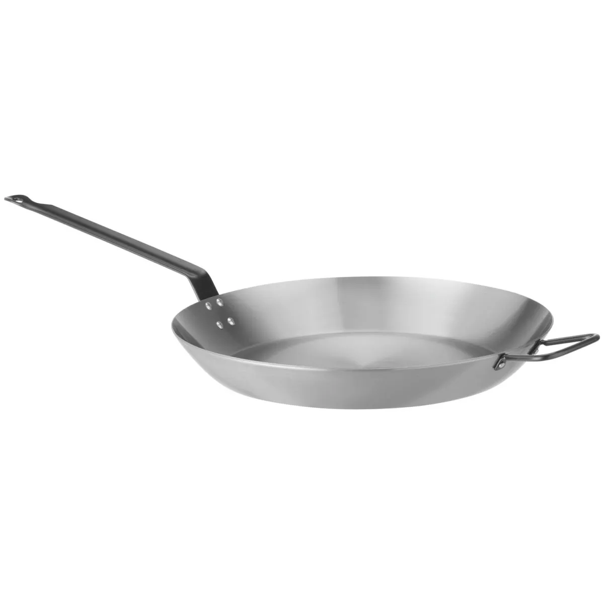 Hendi Padella in acciaio al carbonio Lionese con manico; 36 cm (Ø); argento; rotonda - immagine 1