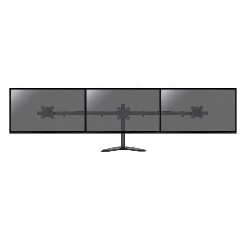 Supporto per monitor Kimex 015-1153 per 3 monitor 17-32″ VESA 9 kg Nero, gestione cavi - immagine 1