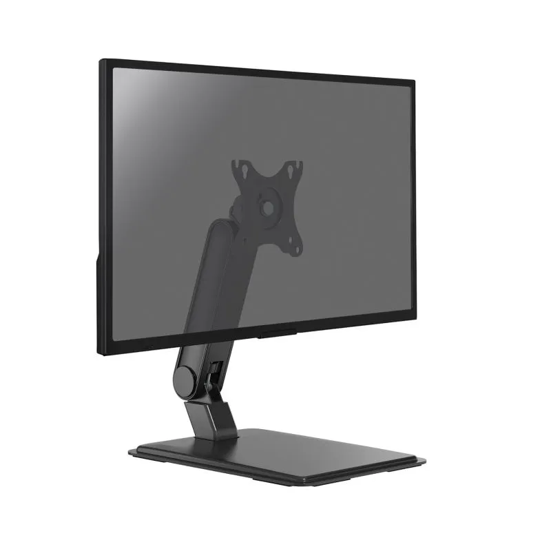 Supporto per monitor da tavolo Kimex 015-1511 VESA 75x75/100x100 inclinazione +100°/-15° fino a 8 kg nero - immagine 1