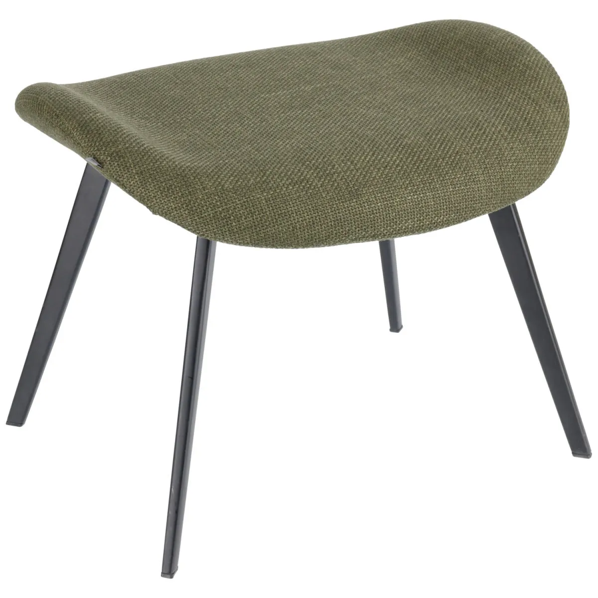 VEGA Sgabello Limea; 56x47x43 cm (LxPxH); seduta verde oliva, struttura nero; rettangolare - immagine 1