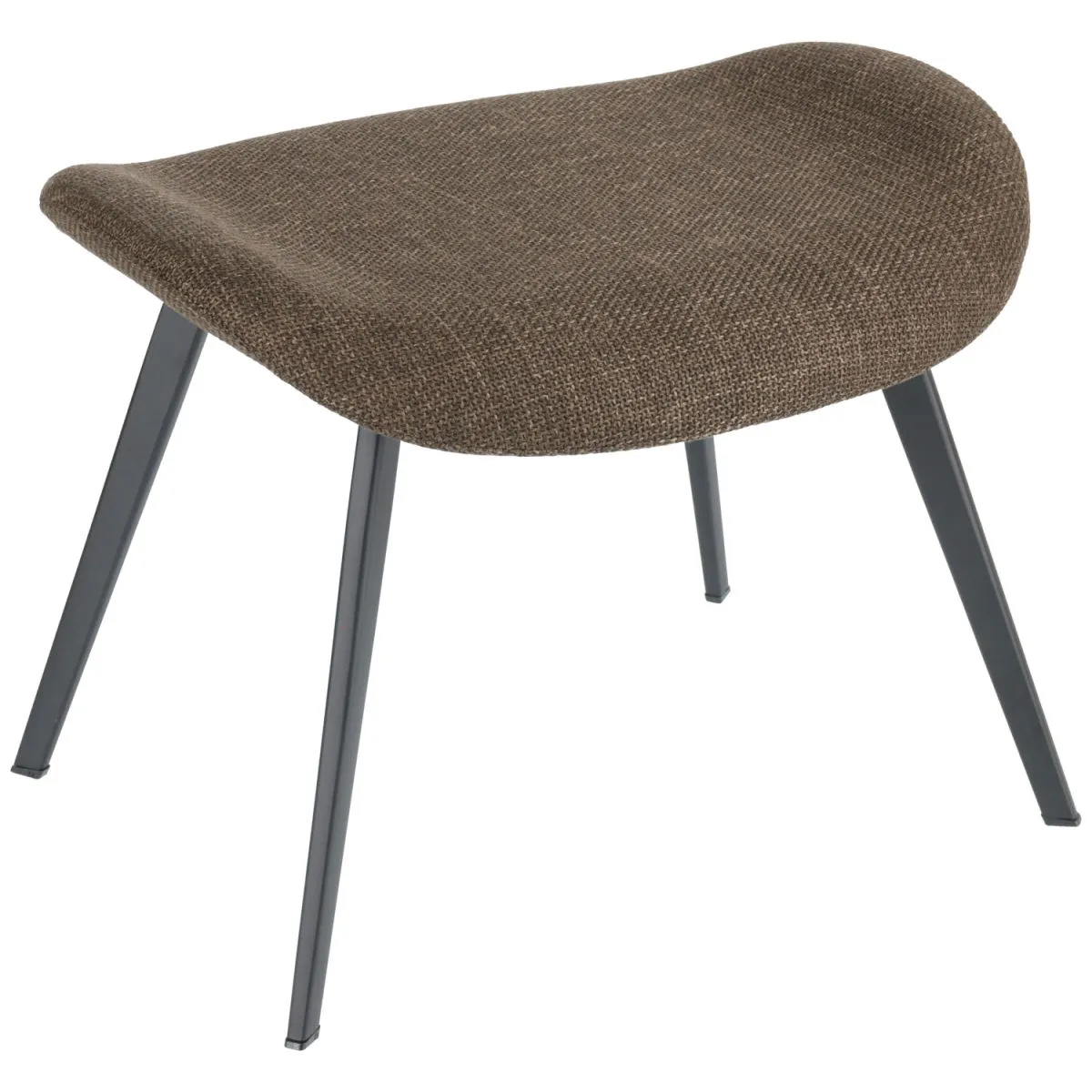 VEGA Sgabello Limea; 56x47x43 cm (LxPxH); seduta marrone, struttura nero; rettangolare - immagine 1