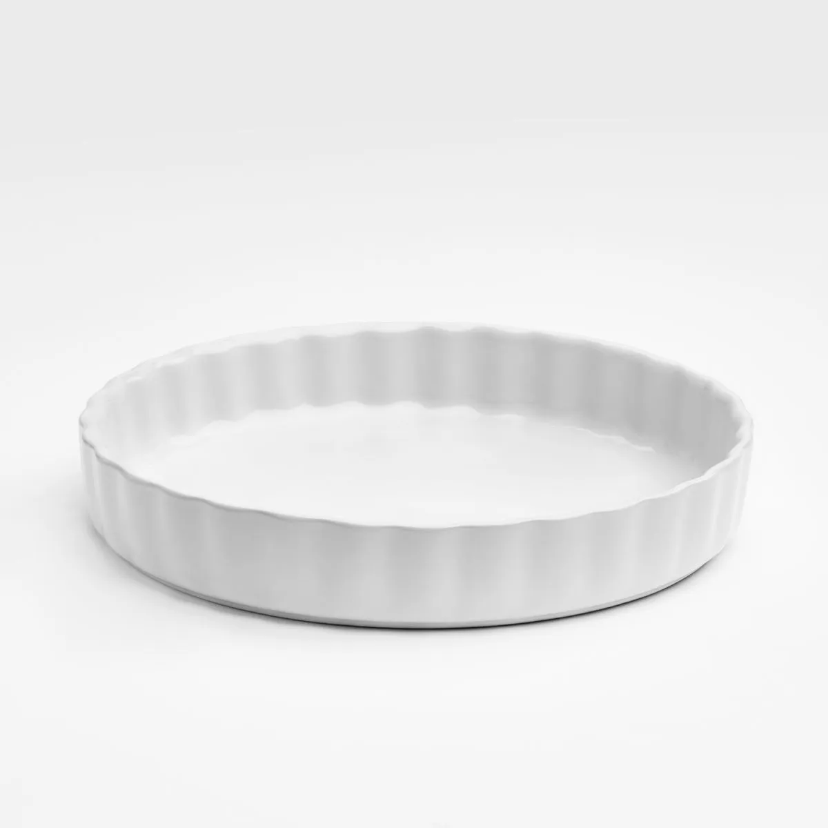 6x van Well Tarte Form mit Rillenstruktur 26x4 cm; 1800 ml, 26x26x26x4.3 cm (LxLxØxH); bianco; rotonda; 6 pz. / Pacco - immagine 1