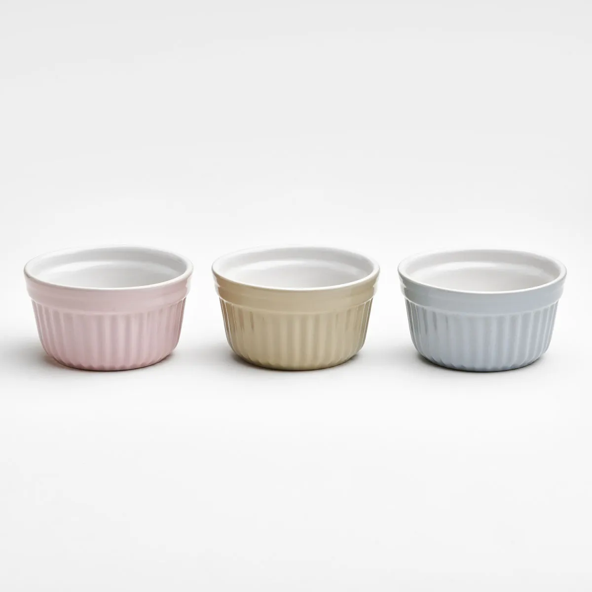 6x van Well 3er Ragout-Förmchen 10x5cm; 390 ml, 10x10x10x5 cm (LxLxØxH); multicolore; rotonda; 6 set / Pacco - immagine 1