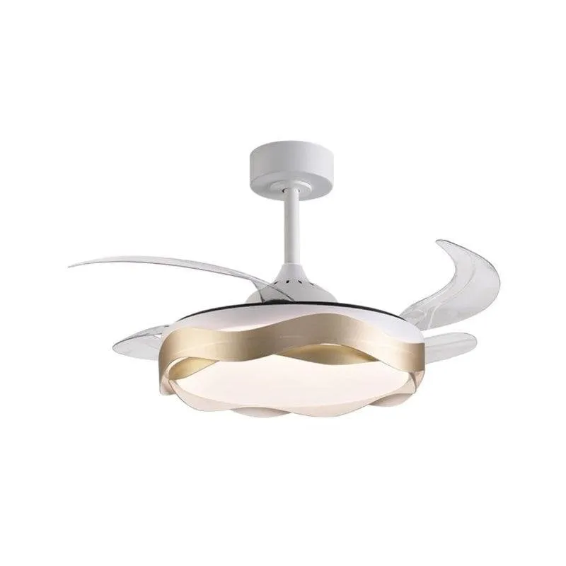 Ventilatore da soffitto Bel Air Ondas LED 72W 4 pale retrattili 6 velocità - immagine 1