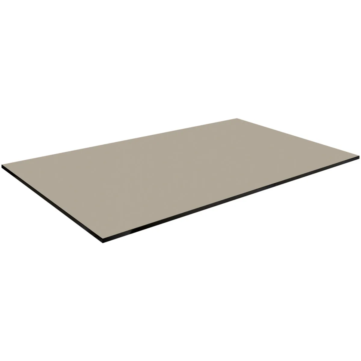 VEGA Piano tavolo da esterno in HPL Compa rettangolare; 120x69 cm (LxL); tortora; rettangolare - immagine 1