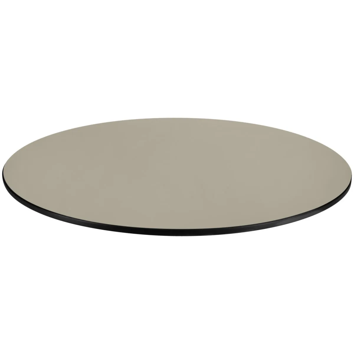 VEGA Piano tavolo da esterno in HPL Compa rotondo; 69 cm (Ø); tortora; rotonda - immagine 1