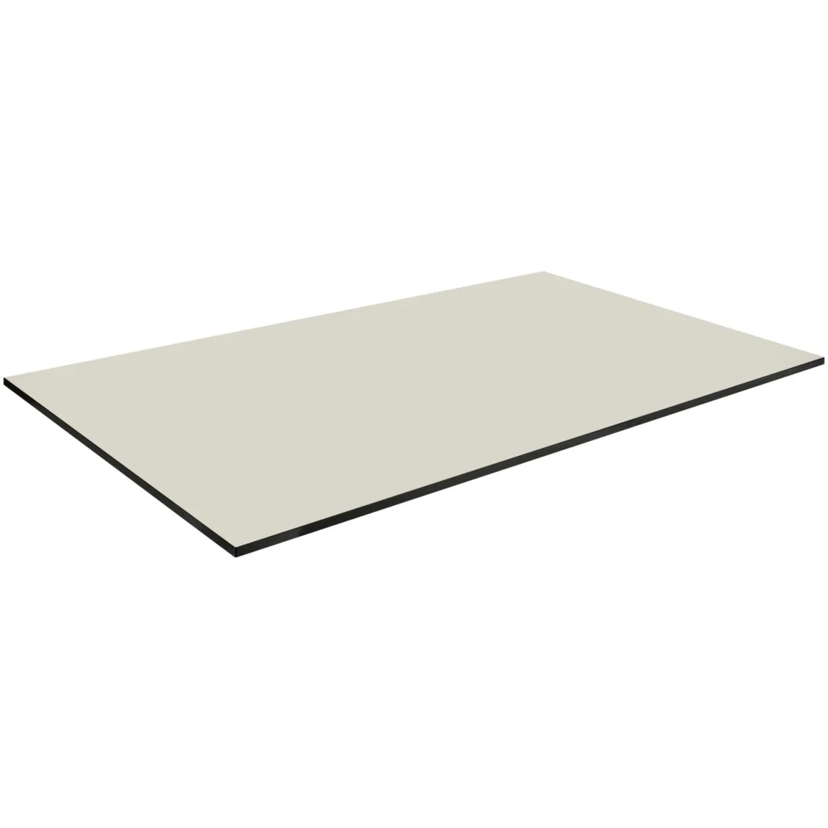 VEGA Piano tavolo da esterno in HPL Compa rettangolare; 120x69 cm (LxL); beige; rettangolare - immagine 1