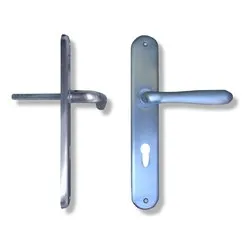 Maniglie porta coppia su placca py85 ( Yale ) UNO Cromo satinato 55796088503 - immagine 1