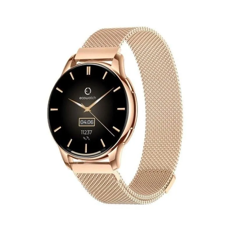 Maxcom Ecowatch 3 Bluetooth 42mm AMOLED Oro IP67 SpO2 Cardio Sonno Pressione S Lunga Autonomia - immagine 1