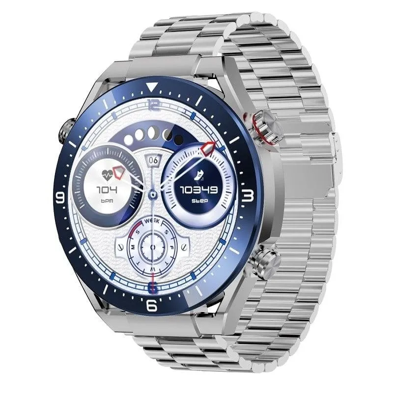 MaxCom Ecowatch1 Bluetooth 51mm Display Digitale Argento Cinturino Blu Taglia Unica IP67 - immagine 1