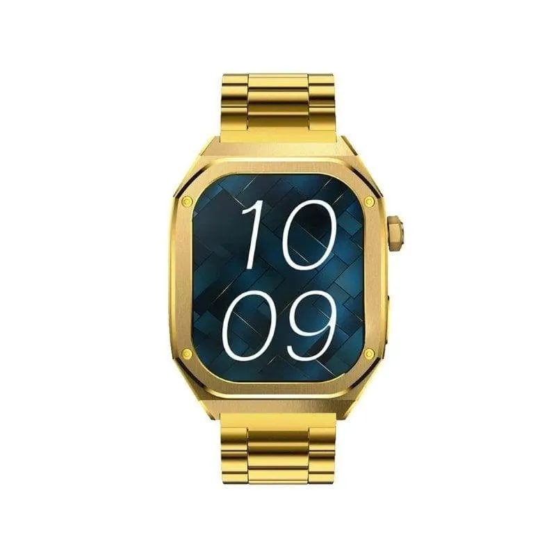 Maxcom FW65 Iron Pro Bluetooth 49mm AMOLED Oro IP68 SpO2 Cardiofrequenzimetro Sonno Pressione - immagine 1