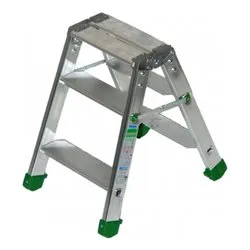 Scaletta alluminio ( 2 Gradini + piano ) DUPLA Silver D2 - immagine 1
