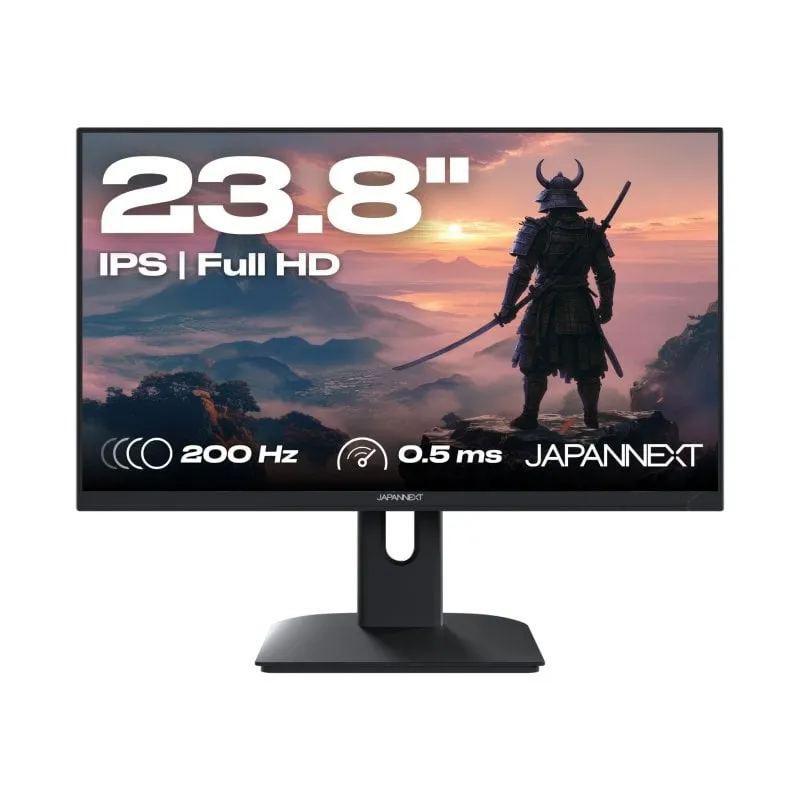 JAPANNEXT JN-I238FHD200F 23,8" IPS FullHD 1080p 200Hz Altoparlanti FreeSync regolabili in altezza - immagine 1