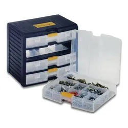 Porta minuteria cassettiera modulare 43002 4C (39,1x29x33,4cm) Nero 1002299 - immagine 1