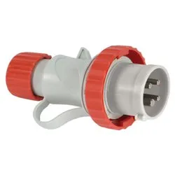 Spina elettrica 3P+T 16A CEE IP67 per cavo assiale ARGO Rosso e Bianco 70144 - immagine 1
