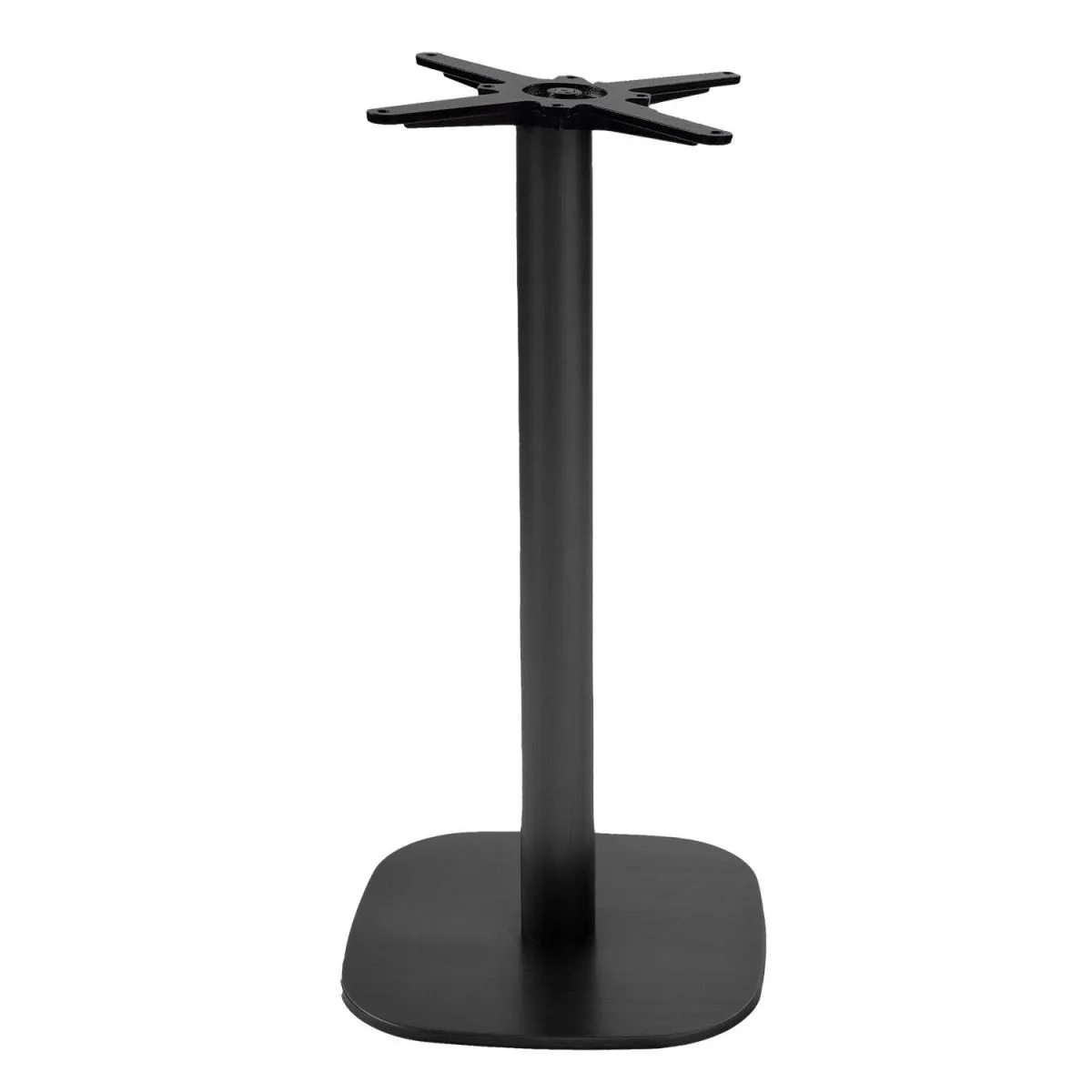 RestooTab Base tavolo alto modello Round; 42x42x110 cm (LxLxH); nero - immagine 1