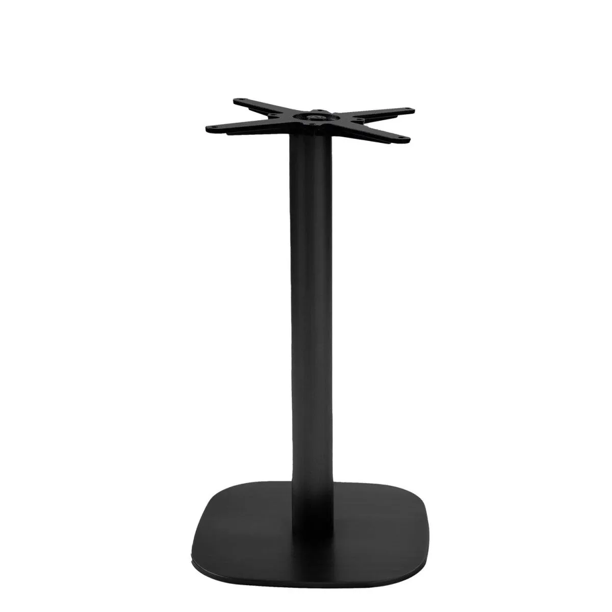 RestooTab Base tavolo alto modello Round; 42x42x90 cm (LxLxH); nero - immagine 1