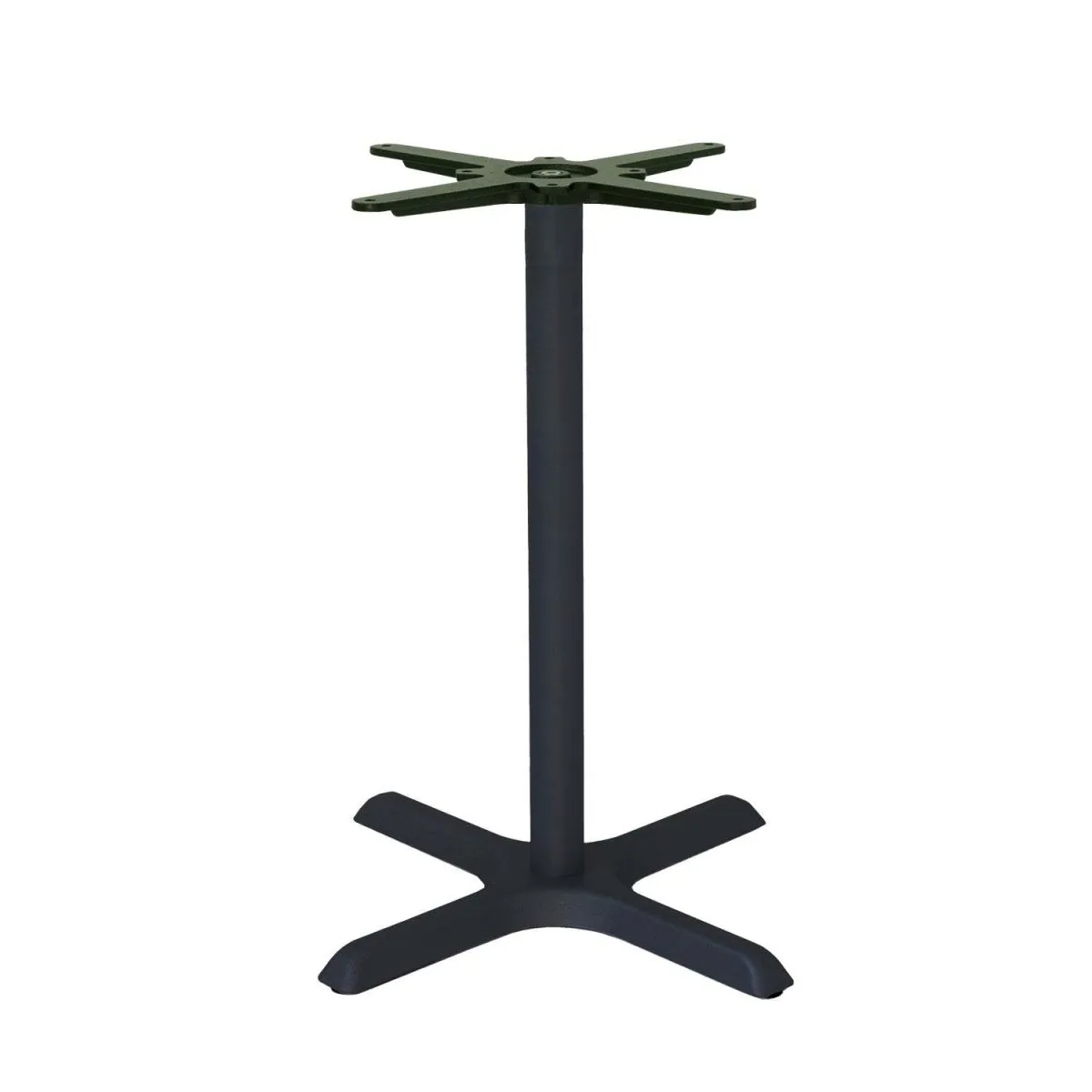 RestooTab Base tavolo modello Dina; 55x55x73 cm (LxLxH); nero - immagine 1