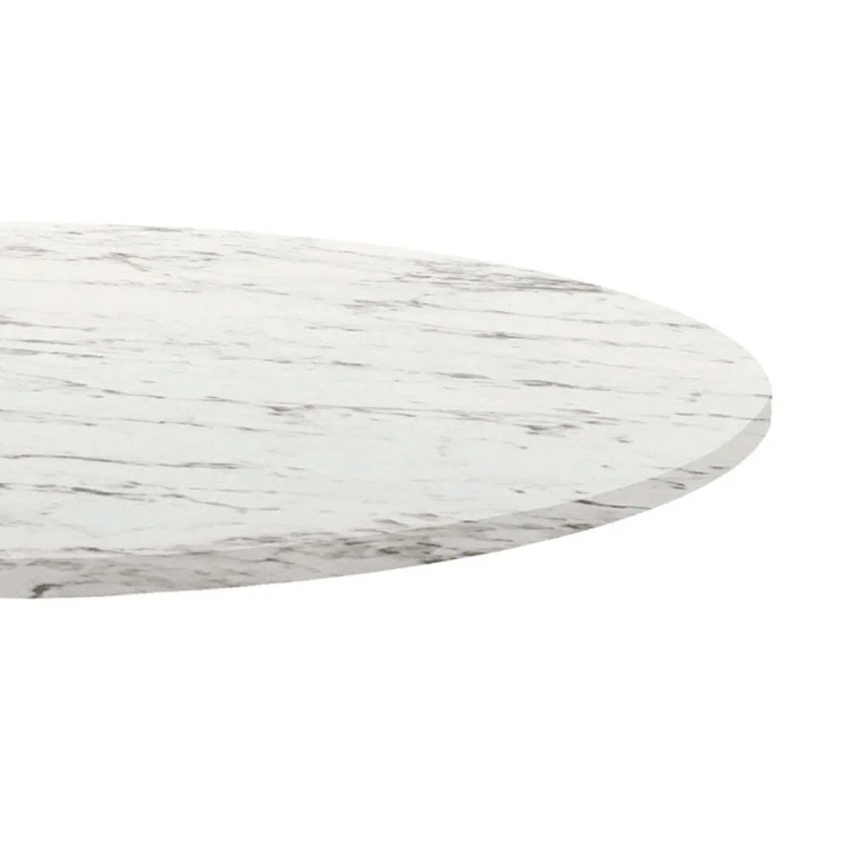 RestooTab Piano tavolo rotondo, decoro in marmo; 120x120 cm (LxL); bianco/grigio pietra/marmorizzato; rotonda - immagine 1