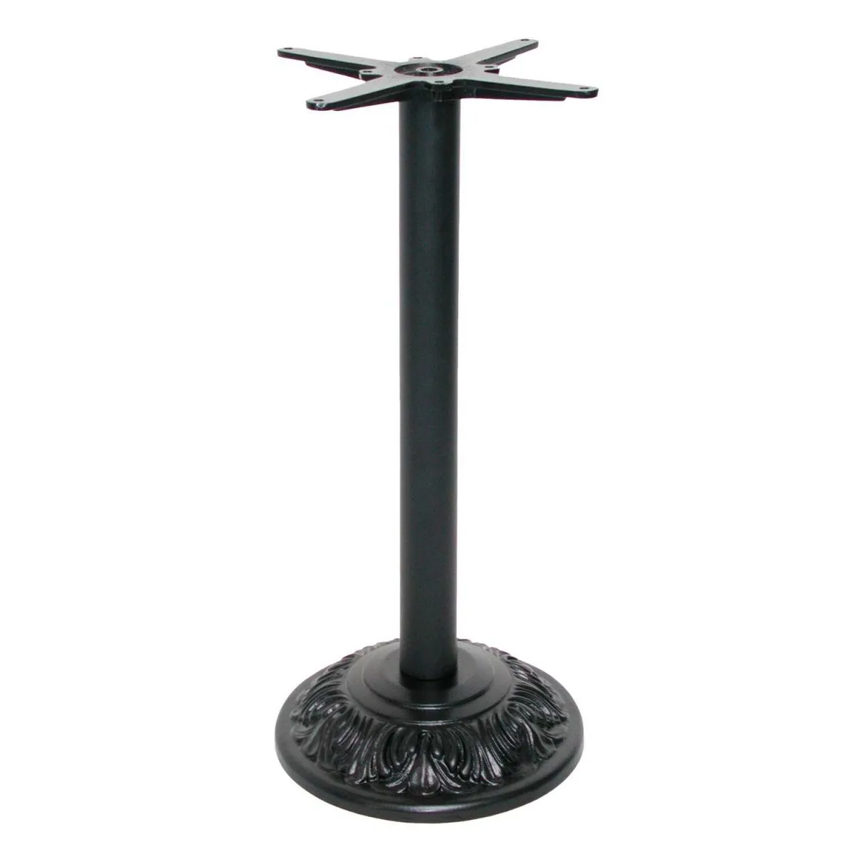 RestooTab Base tavolo alto modello Versailles; 40x40x110 cm (LxLxH); nero - immagine 1