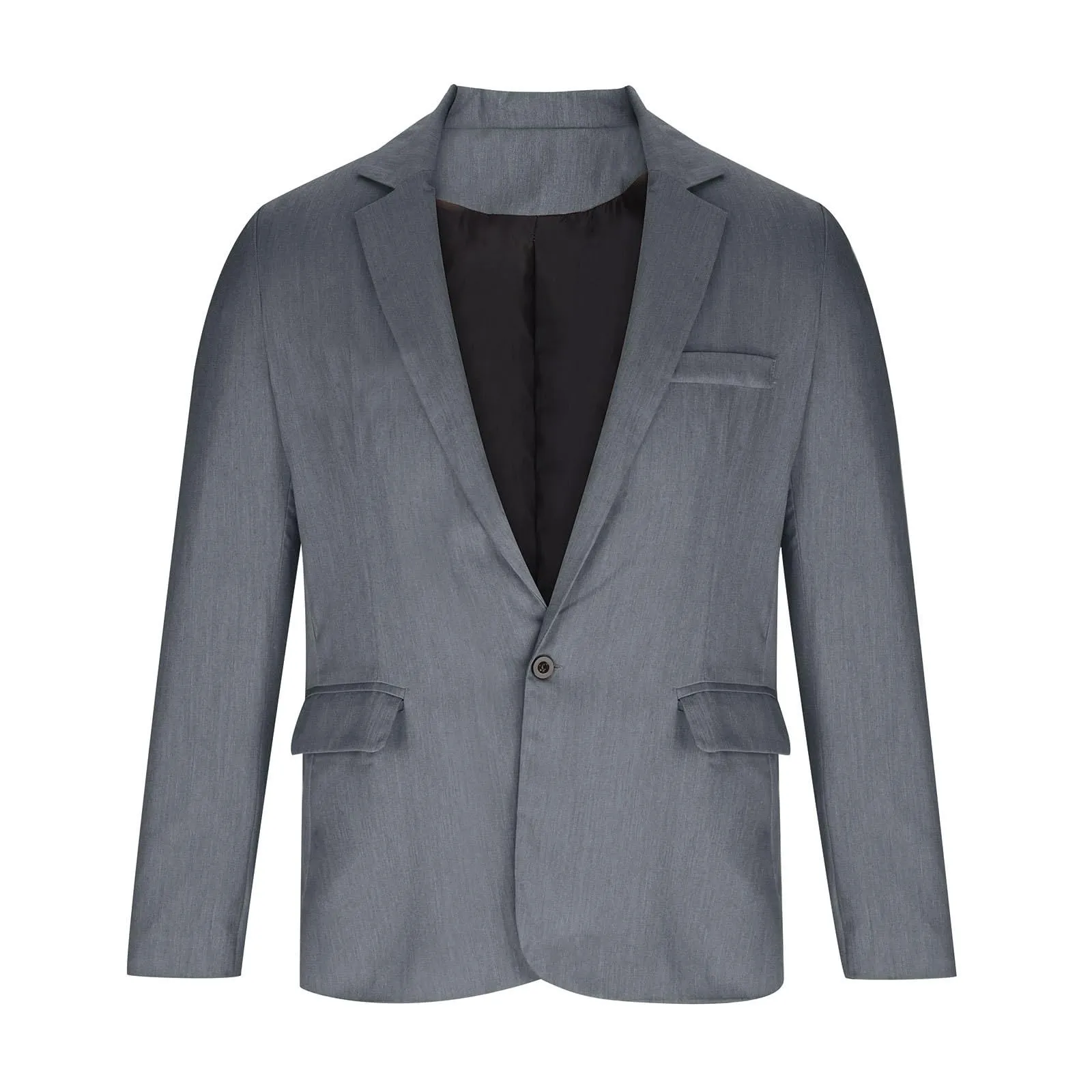 Blazer Uomo Primaverile, Giacca Blazer Uomo Casual Cotone Slim Estiva Sportivo Taglie Forti Leggero Giacchetto Primaverile Uomo Jacket da Abito d'Affari Business Jacket Giacca - immagine 2