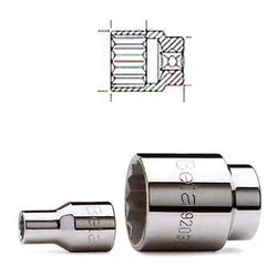Chiave a bussola 1/2"F bocca poligonale (8mm) Cromo lucido 920B 009200108 - immagine 1