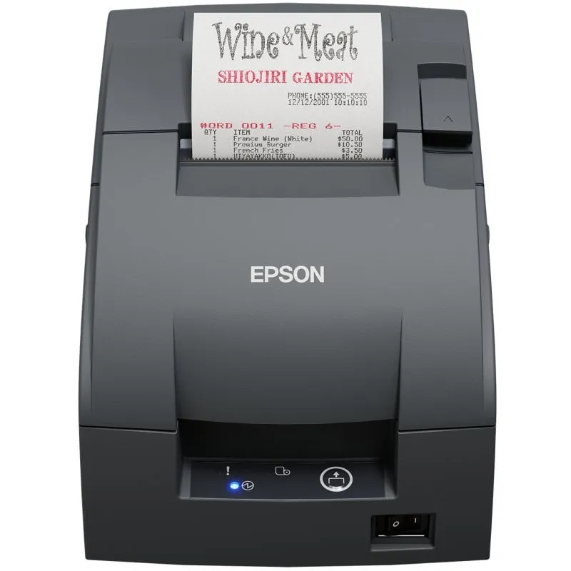 Stampante a matrice di punti cablata Epson TM-U220IIB RS-232, ricevute, 4,7 lps, 8,3 cm, grigio - immagine 1