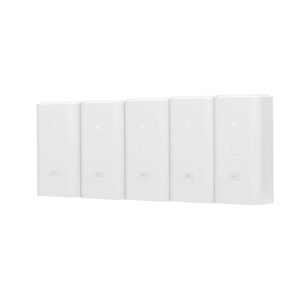 Iniettore PoE Ubiquiti POE-24-24W 24V 24W 10.100 Mbit/s Confezione da 5 unità - immagine 1