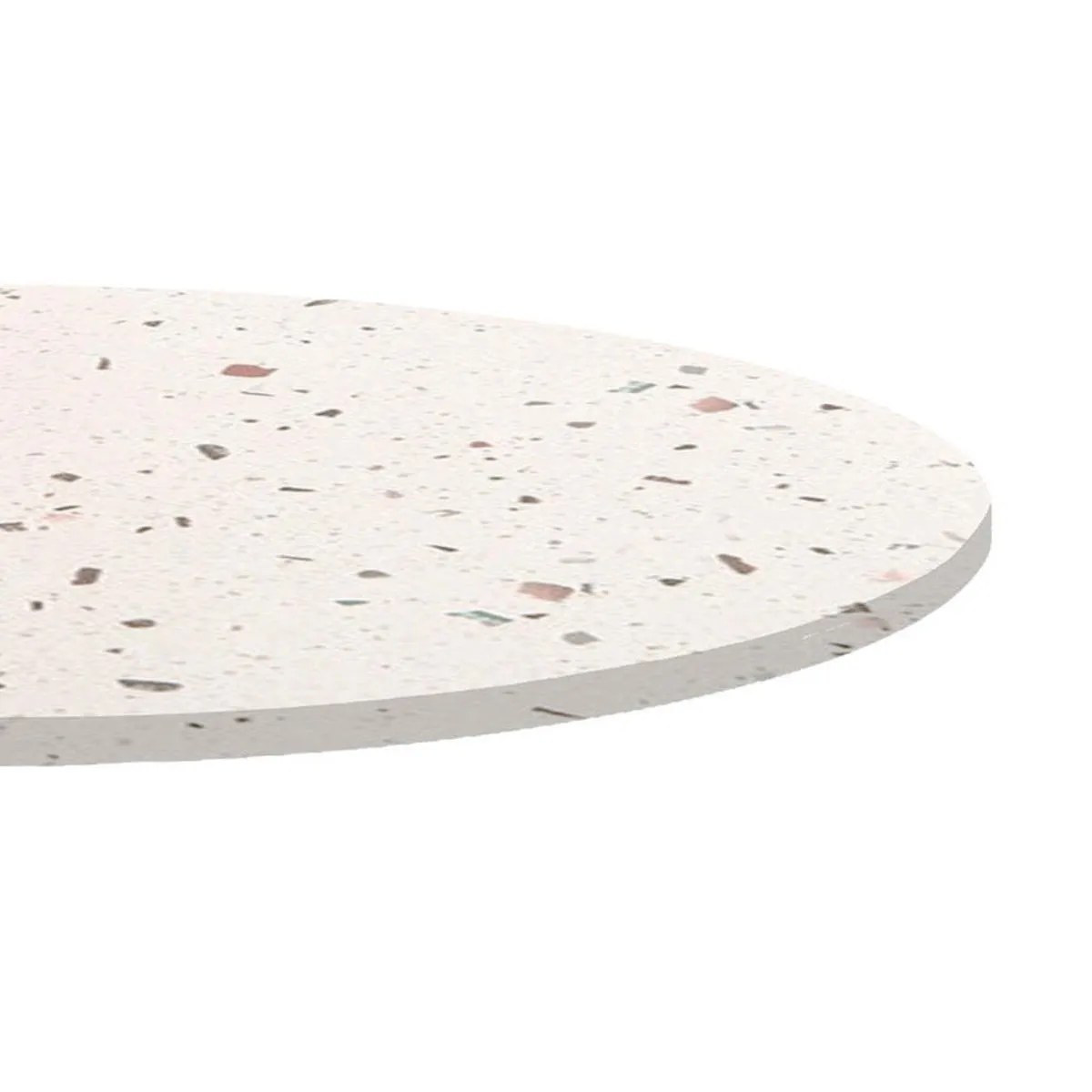 RestooTab Piano tavolo rotondo, decoro Terrazzo; 70x70 cm (LxL); bianco/multicolore/terazzo; rotonda - immagine 1