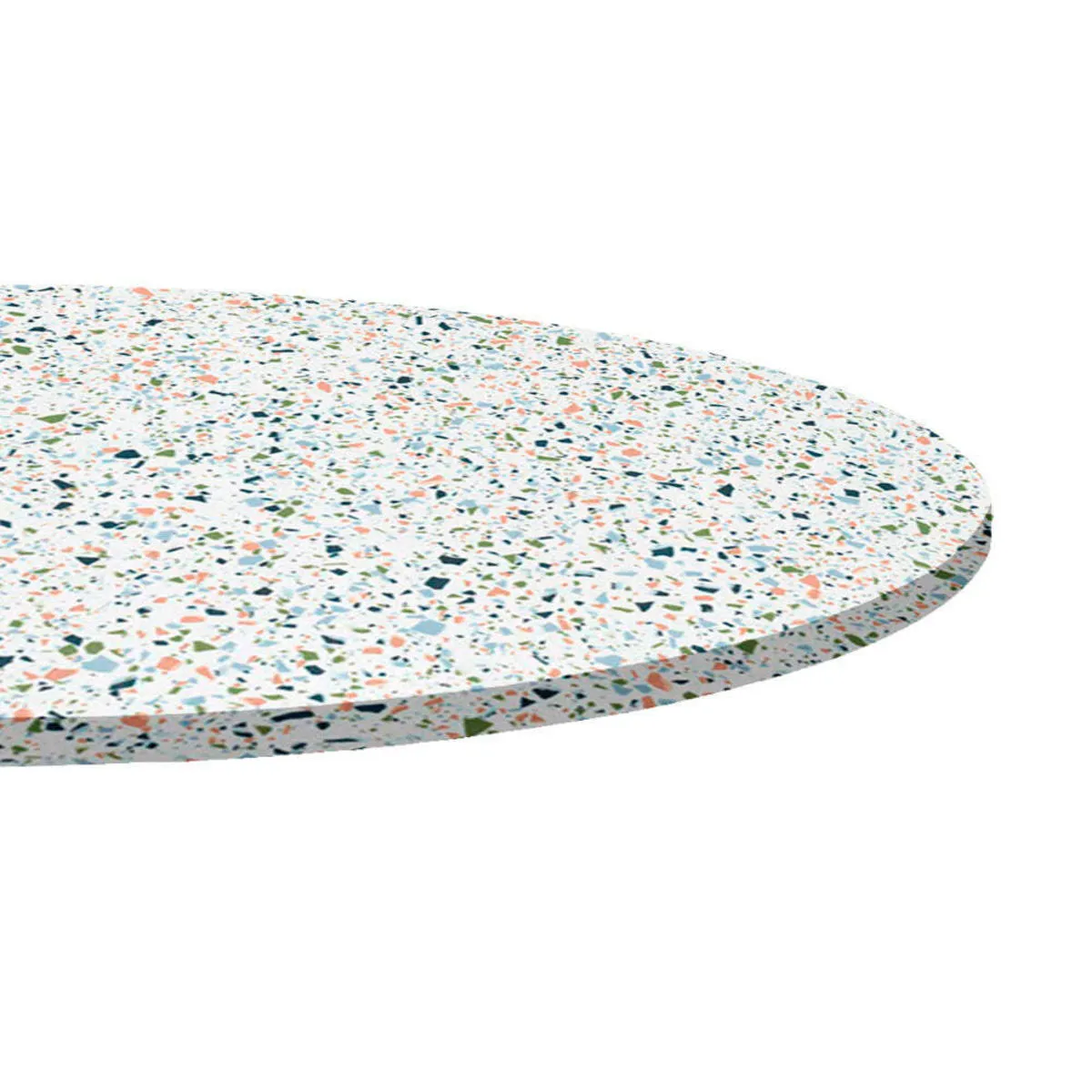 RestooTab Piano tavolo rotondo, decoro Terrazzo; 70x70 cm (LxL); multicolore/terazzo; rotonda - immagine 1