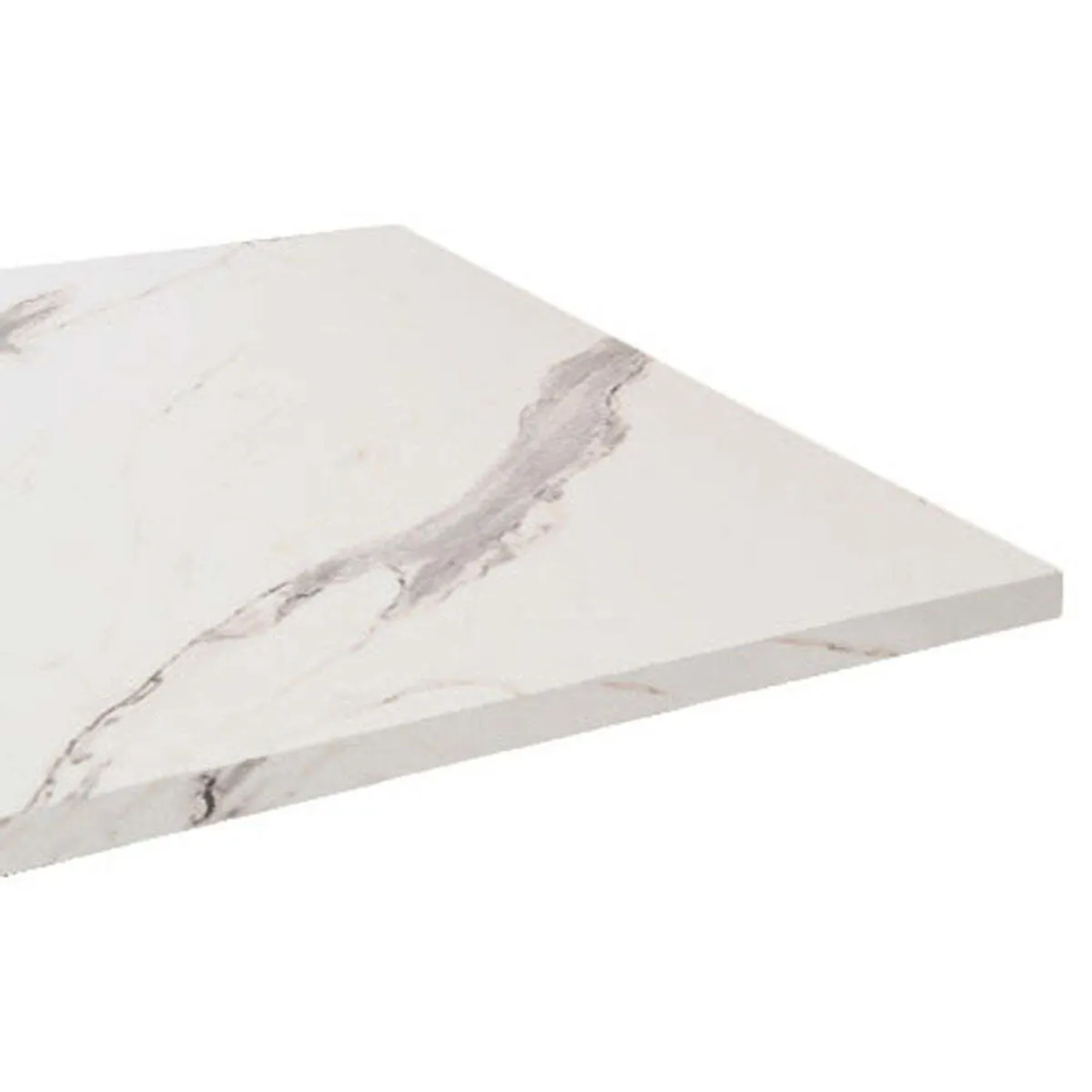 RestooTab Piano tavolo quadrato, decoro in marmo; 60x60 cm (LxL); bianco/grigio/marmorizzato; quadrata - immagine 1