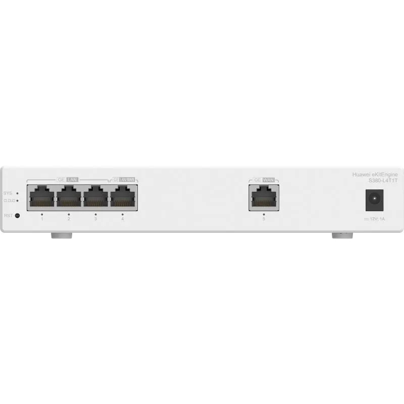 Switch Gigabit gestito a 4 porte HUAWEI eKit S380-L4T1T, montaggio su rack 1U - immagine 1