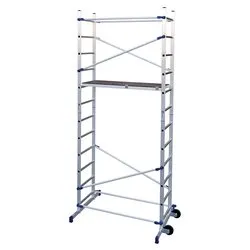 Trabattello alluminio con doppia alzata (156x114x365cm) altezza lavoro utile 4,36m CLIC PNCLI - immagine 1