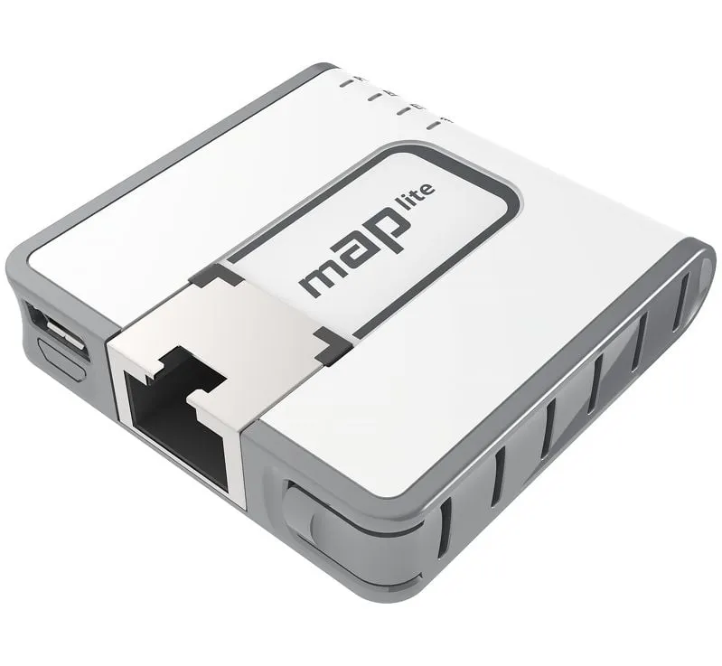 Punto di accesso compatto bianco Mikrotik mAP lite 2,4 GHz 10/100 Mbit/s PoE - immagine 1