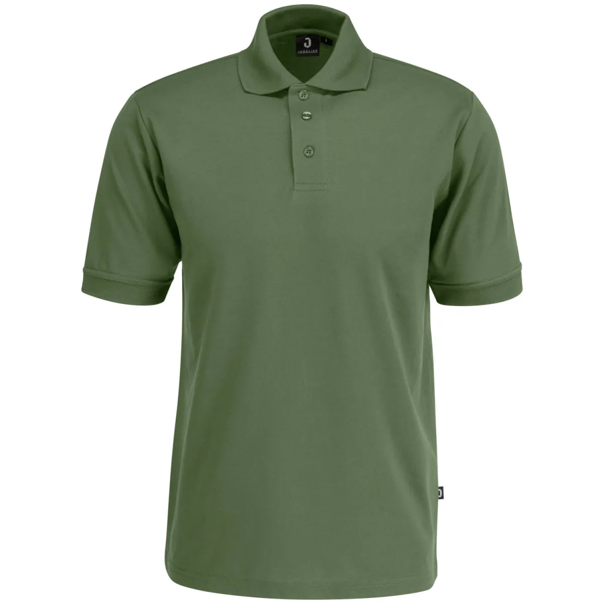 JOBELINE Polo da uomo Fly maniche corte; Taglia 2XL; verde oliva - immagine 1
