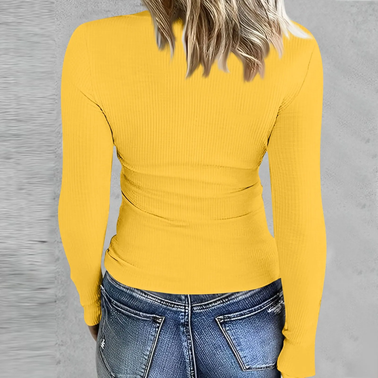 MOKBAY Top Bianco Manica Lunga Basic Corsetto Magliette Donna Cotone Maglia Tshirt Elegante Slim Fit Invernale Tinta Unita Sexy Maglie Maniche Lunghe Maglia Intima Cotone Manica Lunga XL - immagine 3