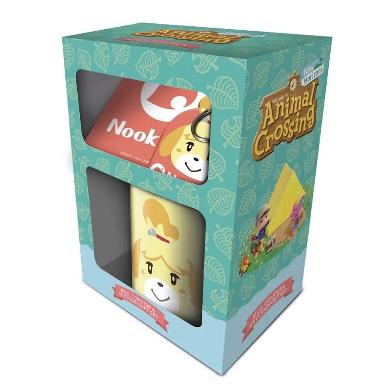 Confezione regalo Animal Crossing Anonimo da 315 ml con tazza + portachiavi in gomma + sottobicchiere in sughero - immagine 1