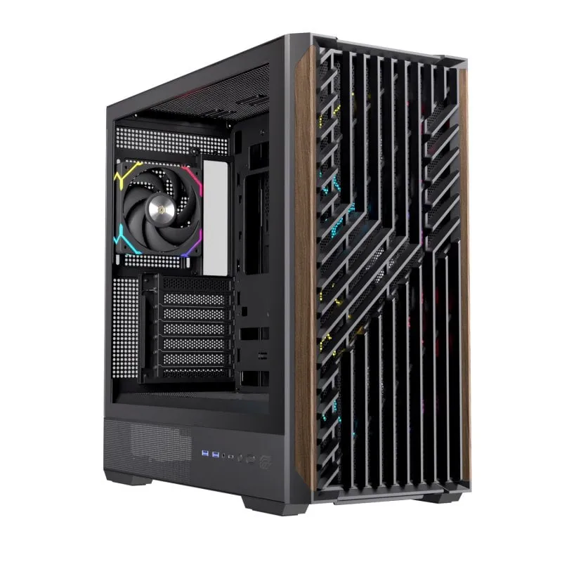 Case per PC Einarex Pulse P800 RGB nero con 13 ventole da 360 mm, vetro temperato ATX - immagine 1