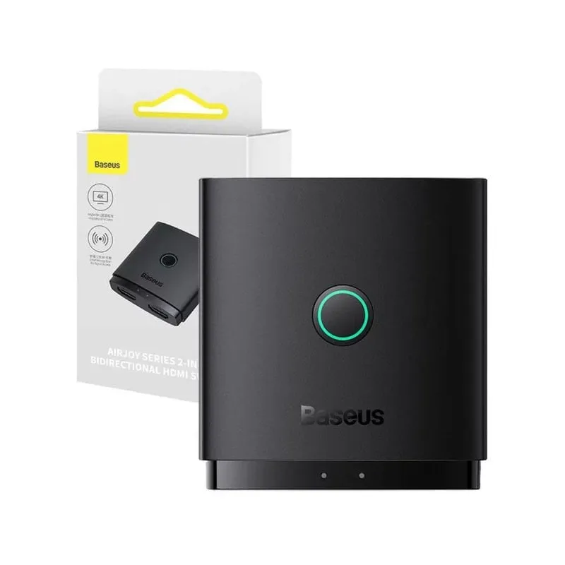 Interruttore HDMI Baseus Cluster nero - immagine 1