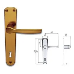 Maniglie porta coppia su placca p90 ( Patent ) GABRY Bronzo 77400089004 - immagine 1