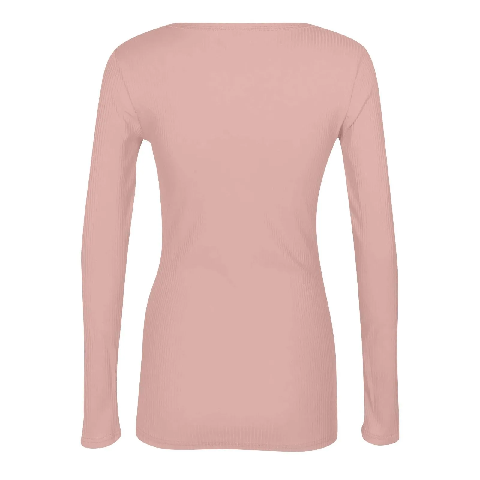MOKBAY Maglioncini Donna Sexy Autunnali Slim Fit Maglia Elegante Y2k Tshirt Tinta Unita Attillate Manica Lunga Top Maniche Lunghe Maglietta Eleganti Maglie Invernali Donna M - immagine 5
