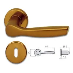 Maniglie porta coppia con rosetta con bocchetta ( Patent ) GABRY Bronzo 77400281004 - immagine 1