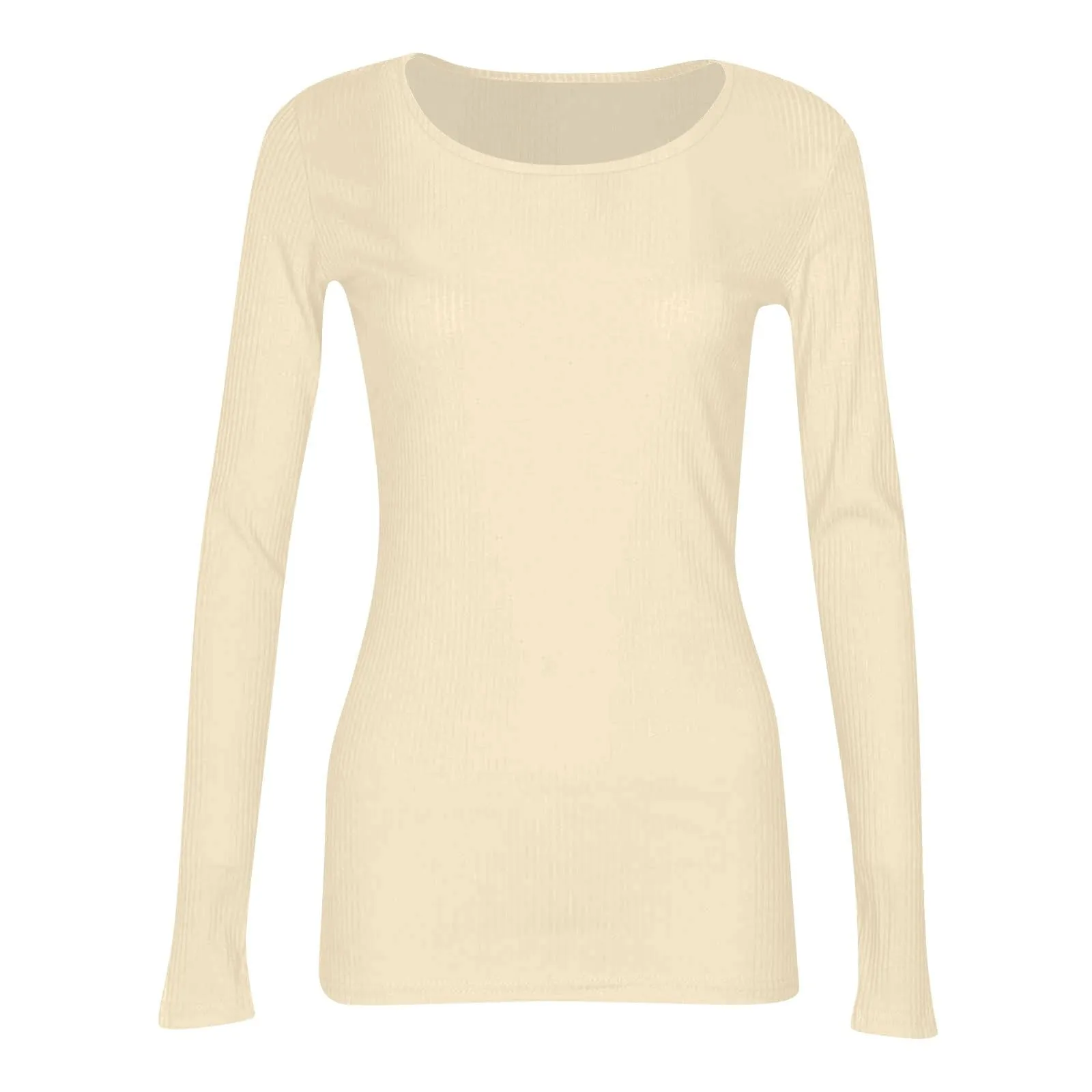 MOKBAY Maglia Rossa Donna Maglietta Elegante Curvy Invernale Tinta Unita Tshirt Basic Manica Lunga Top Nero Elegante Maglia Aderente Sexy Slim Fit Maglie Eleganti Donna Invernali M - immagine 6