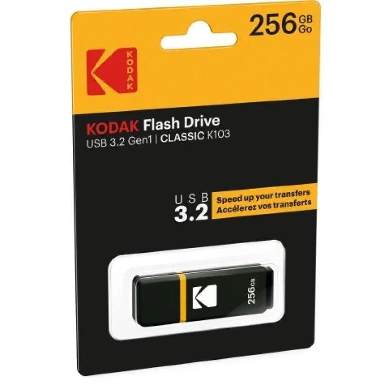 Chiavetta USB Kodak K100 256GB USB 3.1 compatta veloce resistente - immagine 1