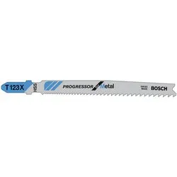 Lame seghetti alternativi tagli medi Metallo T123X 3 pz (100mm) 2608638472 - immagine 1
